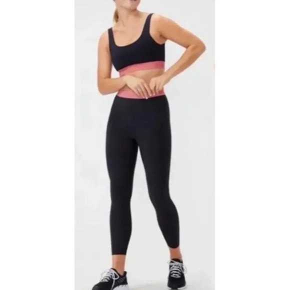 Outdoor Voices Smooth 7/8 Leggings High Rise Nylon Black-sz Medium - Picture 4 of 9